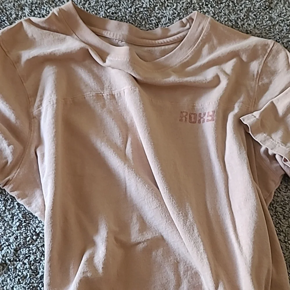 Crop oversized Roxy t-shirt - Picture 3 of 4